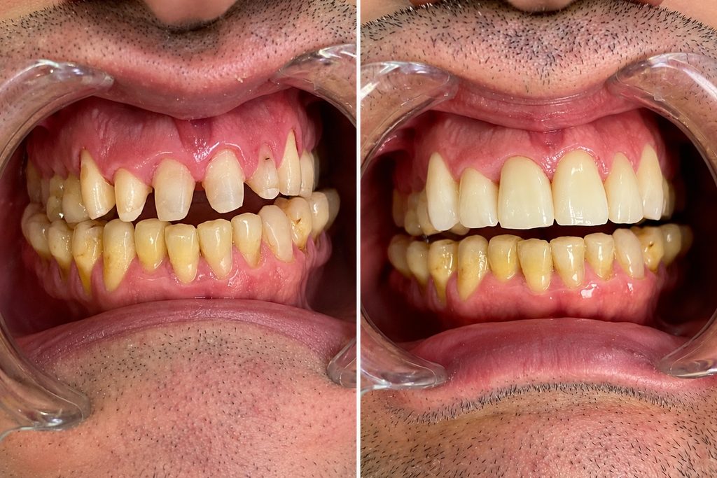Carillas — Carillas de porcelana: rehabilitación estética completa